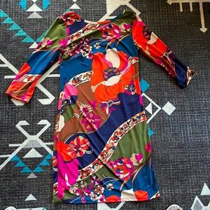 Retro  Floral shift dress